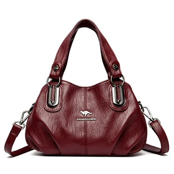 3 Слоя дизайнерских сумок большой емкости высокого качества из мягкой кожи, женские сумки через плечо для женщин, роскошные сумки