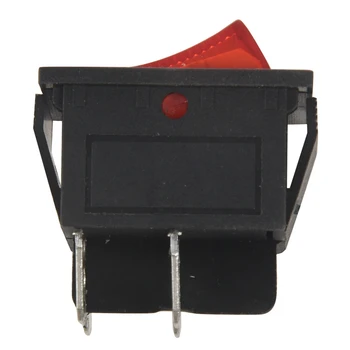 4X Красный свет 4-контактный DPST ВКЛ /ВЫКЛ, кулисный переключатель 15A/250V 20A/125V переменного тока 28x22 мм