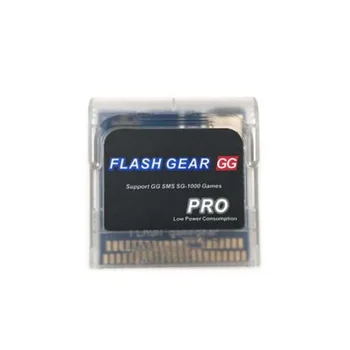 Flash Gear Pro Энергосберегающая флеш-карта с игровым картриджем, печатная плата для Sega Game Gear GG System, прозрачный корпус