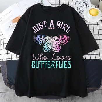 Брендовые футболки с принтами уличных бабочек, женские модные свободные футболки, повседневная футболка с круглым вырезом, дышащие женские топы оверсайз.