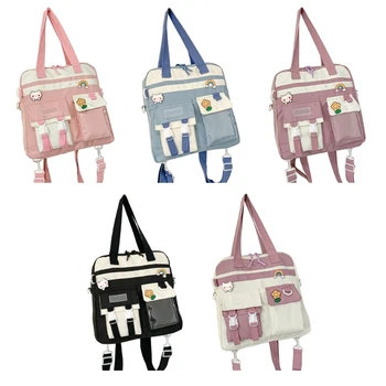 Женская сумка через плечо с несколькими карманами для Японских студенток, милая сумочка, женская сумка через плечо большой емкости, повседневная сумка для покупок