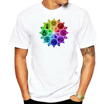 Мужская футболка Digimon Crests Mandala, футболка унисекс, женская футболка, тройники, топ