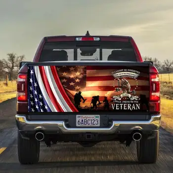Наклейка на дверь багажника ветерана грузовика, наклейка с американским флагом, наклейка для декора автомобиля