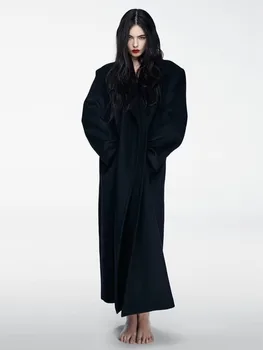 Новинка зимы 2023, модный женский повседневный стиль, свободная куртка из тонкой ткани, большая ветровка